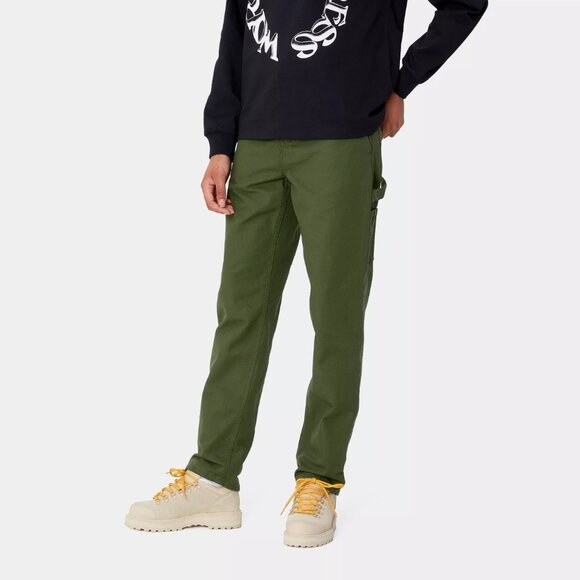 Carhartt WIP Pierce Pant in Green (Tarragon), size 26, Rinsed - Picture 1 of 6